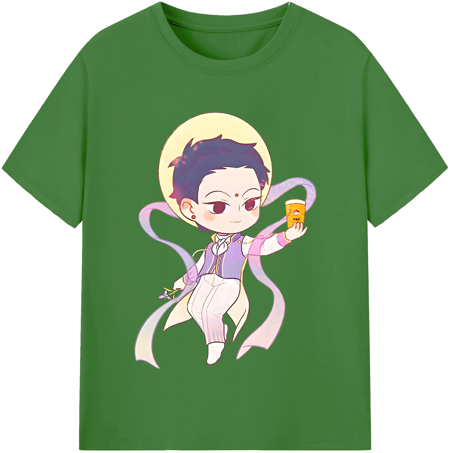 （画像用） Ne Zha 2 ナタ 魔童の大暴れ レディースカジュアルプリントTシャツ（綿100％）